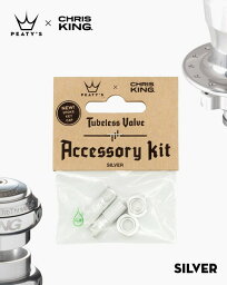 Peatys ピーティーズ Tubeless Valves ACCESSORY KIT Silver