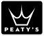 Peatys ԡƥ Crown Logo Sticker Black