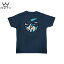 Peatys ピーティーズ Ride Wear T-Shirt Flag ライドウェア・Tシャツ・フラッグ Denim Blue Tシャツ