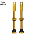 Peatys ピーティーズ Tubeless Valves Gold 60mm チューブレスバルブ