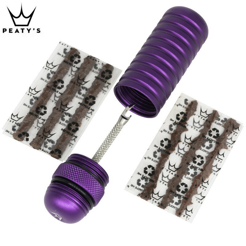 Peatys ピーティーズ Holeshot Tubeless Puncture Plugger Kit Violet パンク修理キット