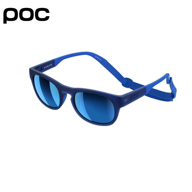 POC ポック Evolve イヴォルブ - Lead Blue/Fluorescent Blue キッズ用サングラス