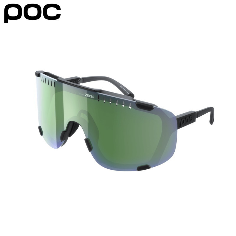 POC ポック DEVOUR デヴォア Uranium Black Translucent/Grey Deep Green Mirror サングラス