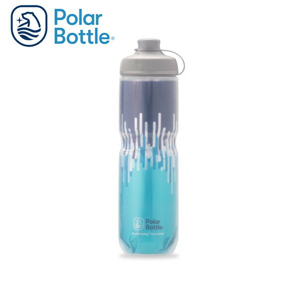 POLAR BOTTLE/|[[{g u[NAEFC }bN 24oz ZIPPER SLATE BLUE/TURQUOISE {g