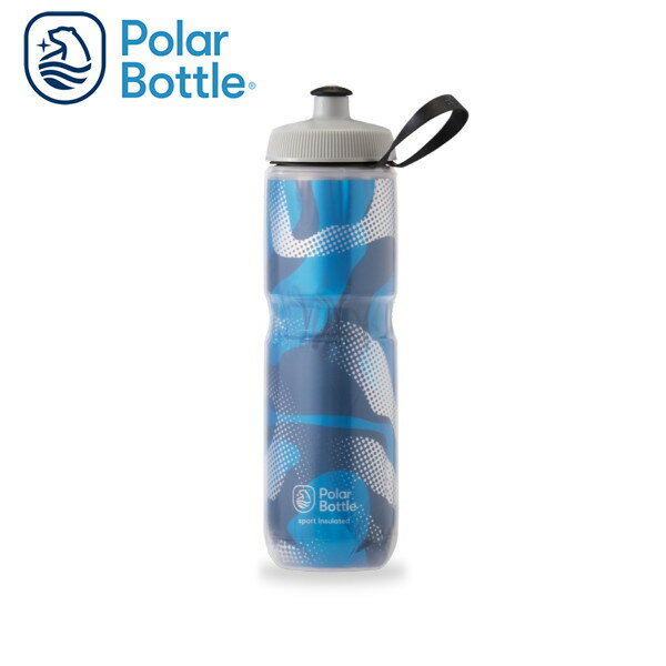 POLAR BOTTLE/|[[{g X|[c 24oz CONTENDER BLUE/SILVER {g