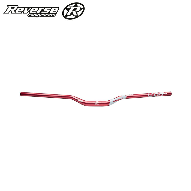 Reverse components ハンドルバー Base 790mm φ31.8/35mmライズ（レッド/グレイ）