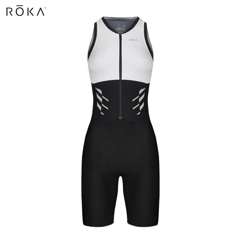 ROKA  ELITE AERO II SLEEVELESS TRI SUIT WMN Black/White 󥺡ͥ졼II꡼ȡ Ρ꡼֡ȥ饤