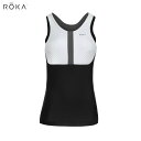 ROKA  Elite Aero II Sleeveless Tri Top WMN White/Black 󥺡ͥ졼II꡼ȡ Ρ꡼֡ȥ饤ȥå