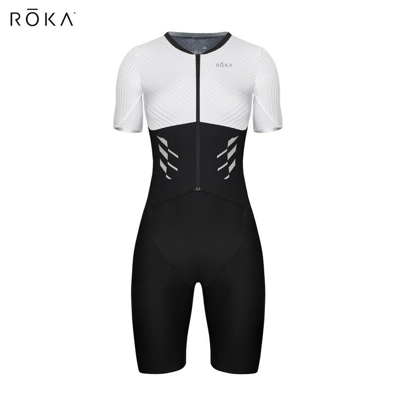 ROKA ロカ Elite Aero II SS Tri Suit WMN White/Black ウィメンズ・ジェネレーションII・エリート・エアロ ショートスリーブ・トライスーツ