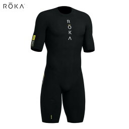 ROKA ロカ Viper Pro Short Sleeve Black/Acid Lime メンズ・バイパー プロ ショートスリーブ　スイムスキン