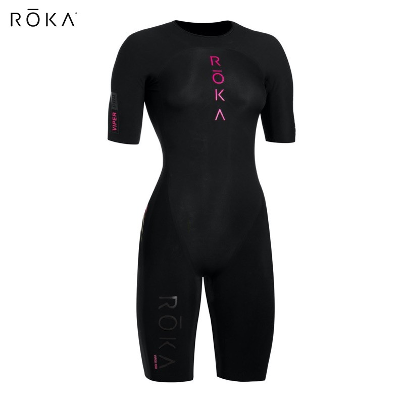 ROKA ロカ Viper Pro Short Sleeve WMN Black/Magenta ウィメンズ・バイパー プロ ショートスリーブ　スイムスキン