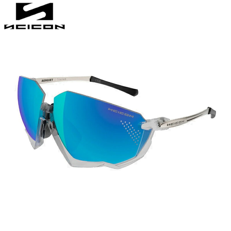 Tennis - SCICON SPORTS シーコン AEROJET TITANIUM FRAME:Crystal Gloss LENS:Multimirror Blue