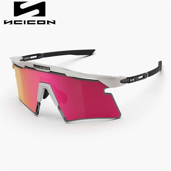 樂天商城 - SCICON SPORTS シーコン AEROSHADE 2.0 TITANIUM WHITE METAL MATTE LENS:MM SUNBURST + PINK サングラス