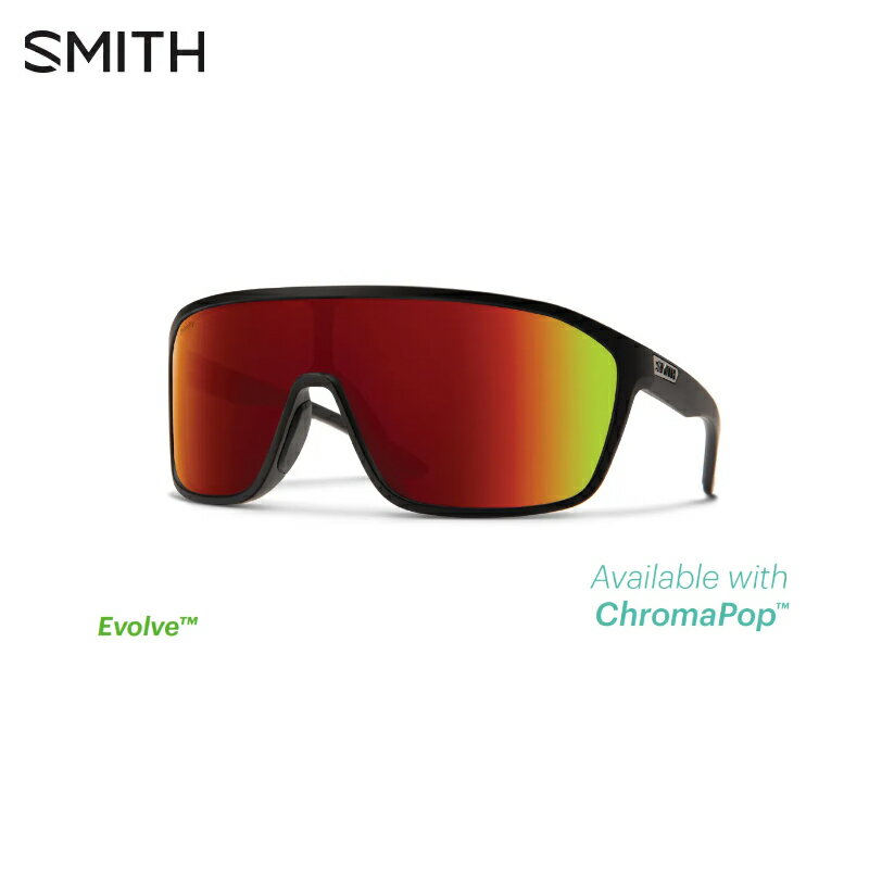 SMITH スミス Boomtown | Frame:Matte Black | Lens:CP-Red Mirror サングラス