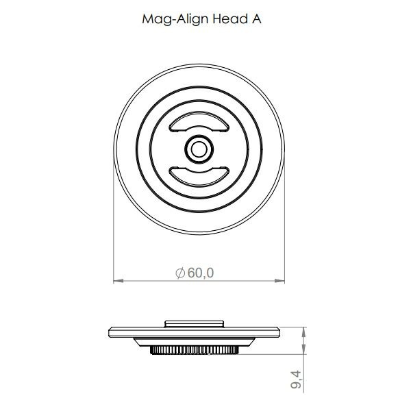 SP CONNECT エスピーコネクト 【SPC+】MAG-ALIGN HEAD A マグ アラインヘッドA