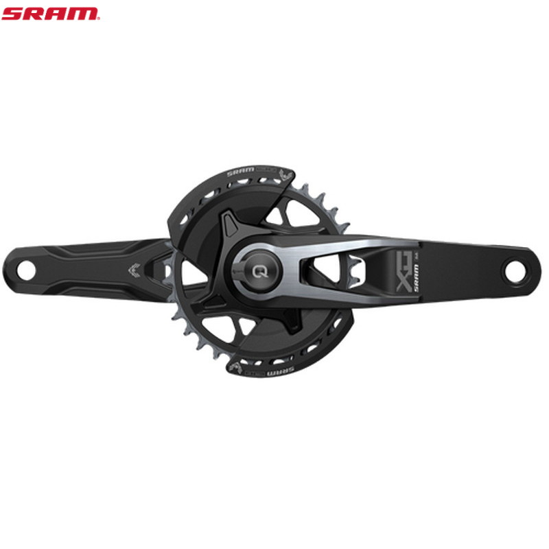 SRAM/スラム T-TYPE X0 Eagle Spindle Q174 CL55 DUB MTB Wide Black 2-guards 32T パワーメーター ク..