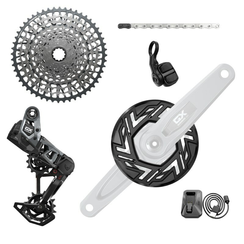 SRAM/スラム T-TYPE GX Eagle AXS イーグル アクセス Transmission Groupset For E-BIKE 104BCD クランク無し グループセット