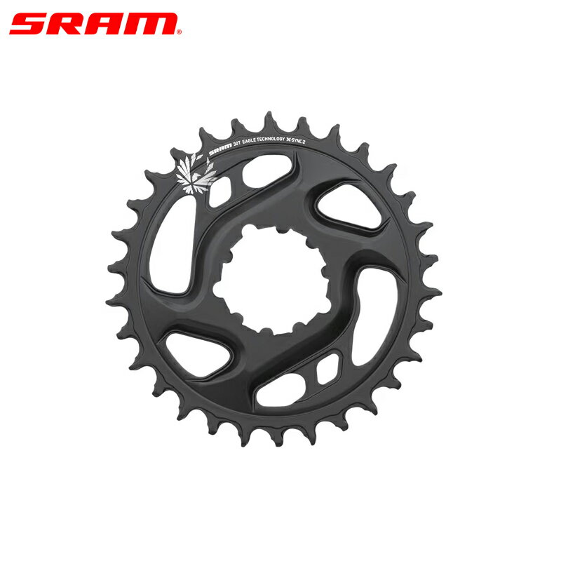 SRAM  X-Sync 2 Direct Mount Chain Ring 6mm Cold Forged Black ...