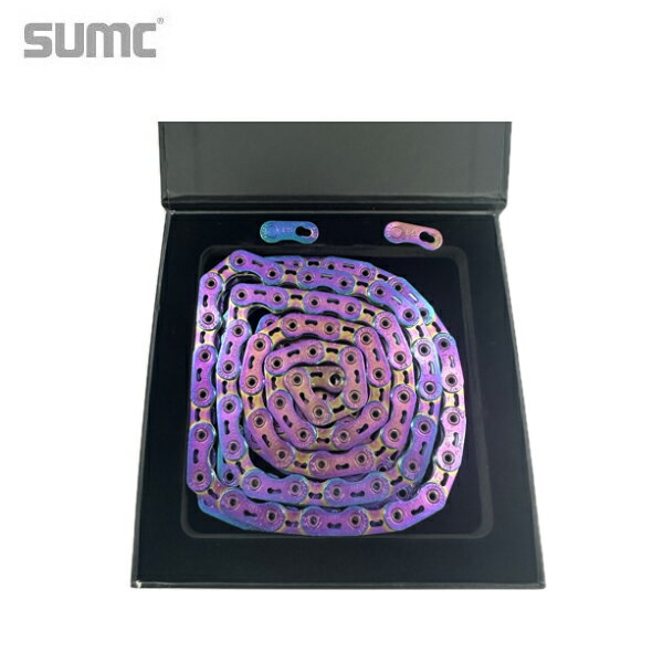 SUMC エスユーエムシー 12速チェーン S12SLPRO シマノ用 フラットトップ レインボー