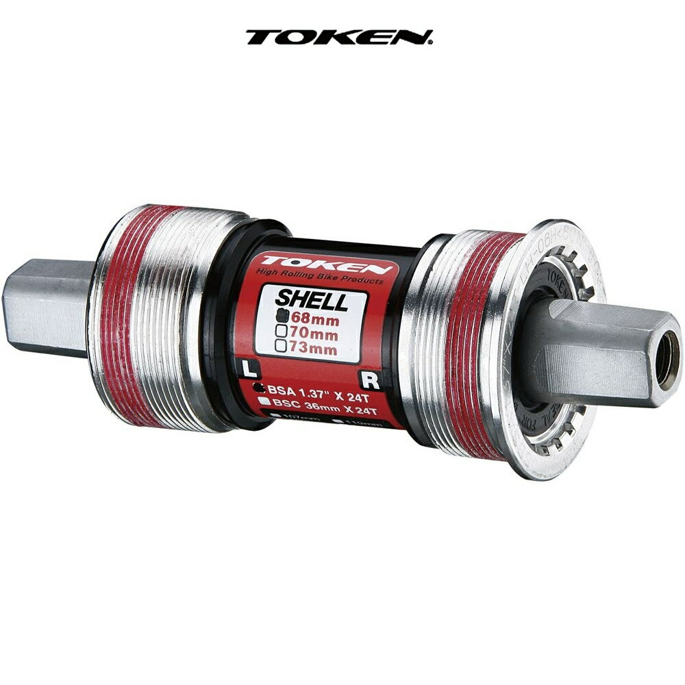 TOKEN TK866CM JIS/シマノ BB 68-107.5 クロモリ軸