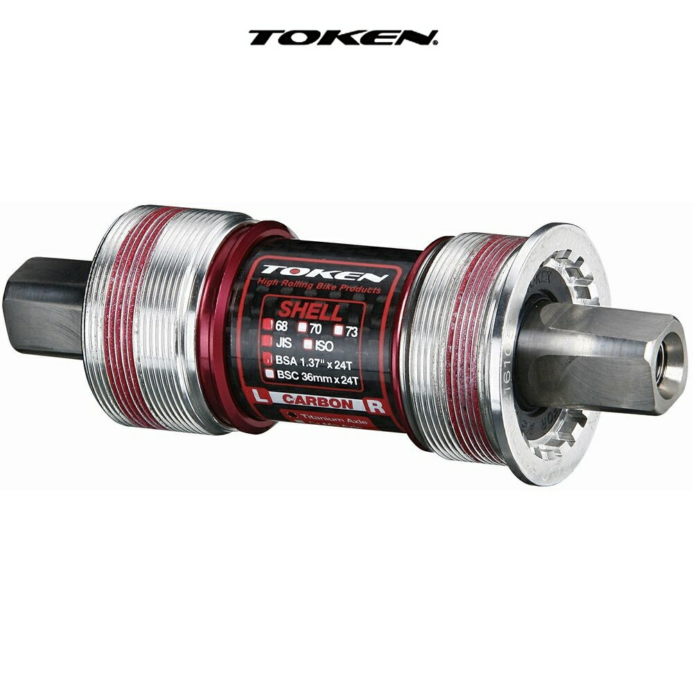 TOKEN TK868CT JIS/シマノ BB 68-107.5 チタン軸