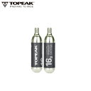 TOPEAK トピーク 16g ネジ付 CO2 カートリッジ 2本セット ポンプパーツ