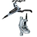 TRP 鍛造CNC切削ポリッシュドブレーキレバー&4ピストンキャリパー DHR EVO HD-M846 ハイポリッシュ グレー 左レバー ティーアールピー