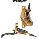 TRP 鍛造CNC切削ポリッシュドブレーキレバー&4ピストンキャリパー DHR EVO HD-M846 ハイポリッシュ ゴールド 左レバー ティーアールピー