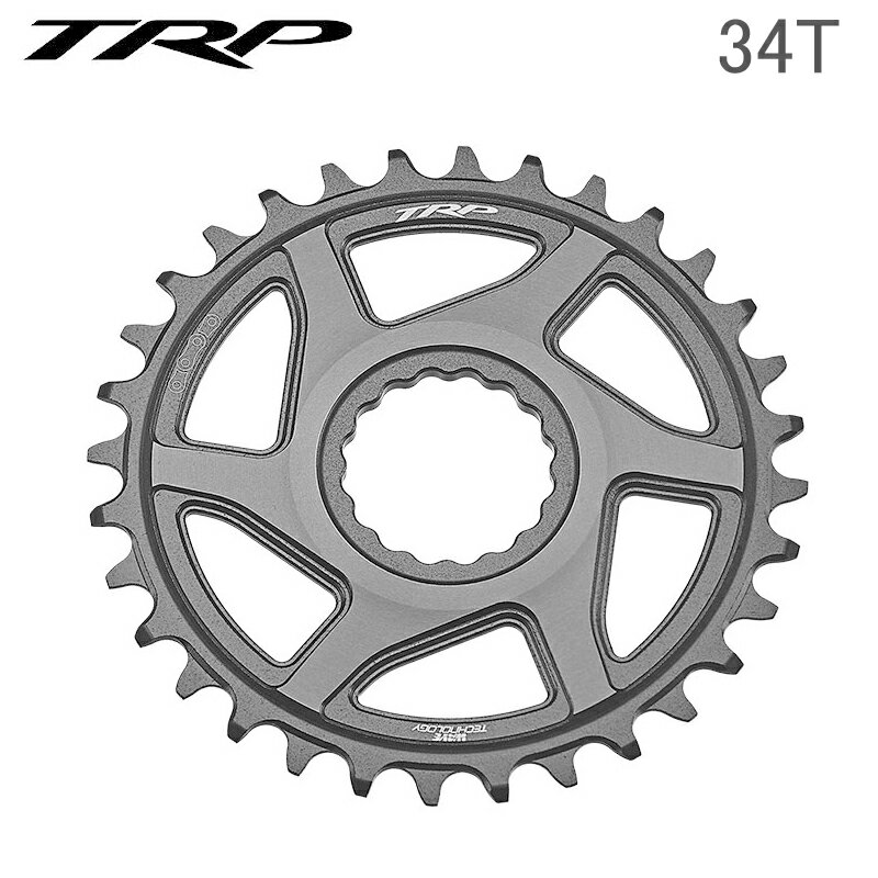 TRP ティーアールピー EVO 12 CHAINRING 34T サンドブラステッドブラック/スペースグレー チェーンリング