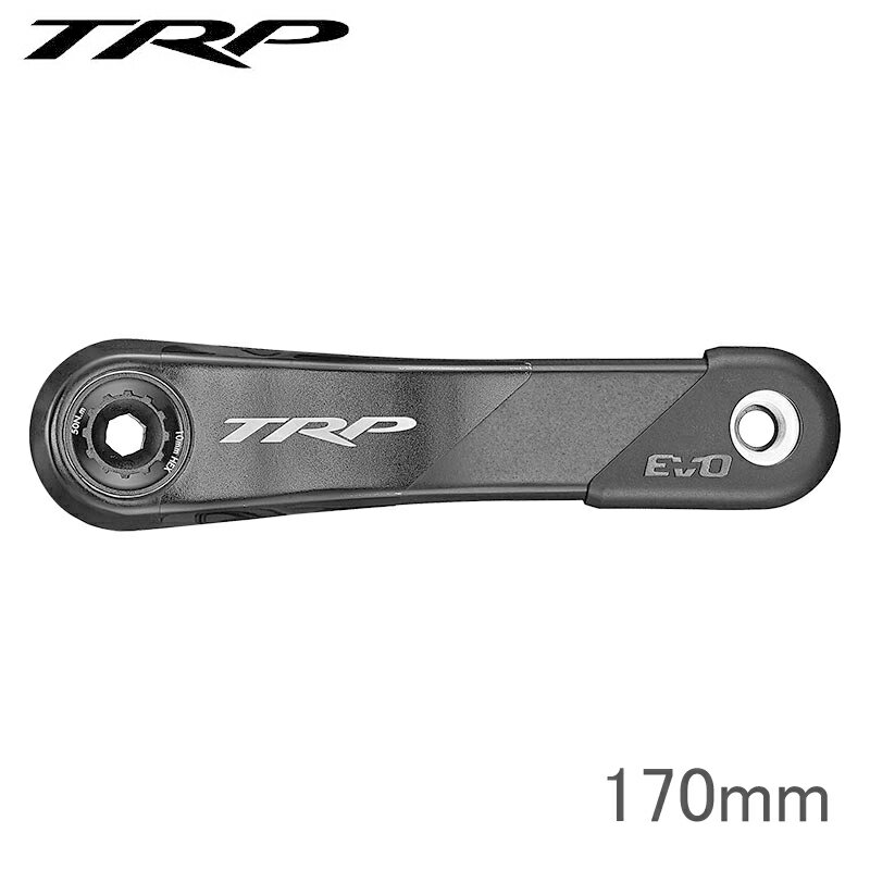 乐天商城 - TRP ティーアールピー EVO 12 CARBON CRANK 170mm ブラック/シルバー カーボンクランク