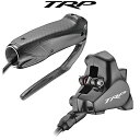 TRP TTハンドル用油圧ブレーキセット HD-T910/HD-T912 ブラック T912 右レバー/前キャリパー ティーアールピー