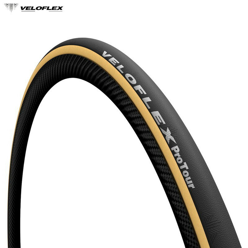 VELOFLEX ヴェロフレックス VELOFLEX ProTour 25 (チューブラー) ベージュサイド チューブラータイヤ