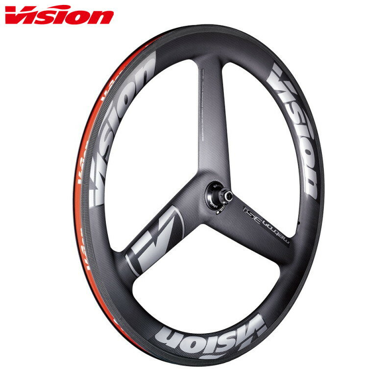 VISION ヴィジョン METRON 3SPOKE RIM-BRAKE TLR/クリンチャー フロント バトンホイール フロント 