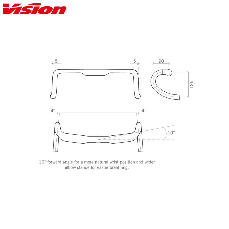 VISION ヴィジョン TRIMAX AERO HANDLEBAR ドロップハンドル