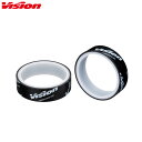 VISION ヴィジョン TUBELESS TAPE Tape Black 25mm x 8M w/Logo チューブレステープ