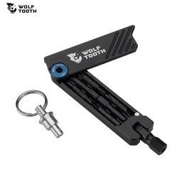 WolfTooth ウルフトゥース 6-Bit Hex Wrench Multi-Tool with Keyring Blue Bolt マルチツール