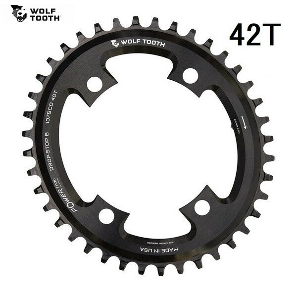 WolfTooth եȥ Elliptical 107 BCD Chainring for SRAM 42T 