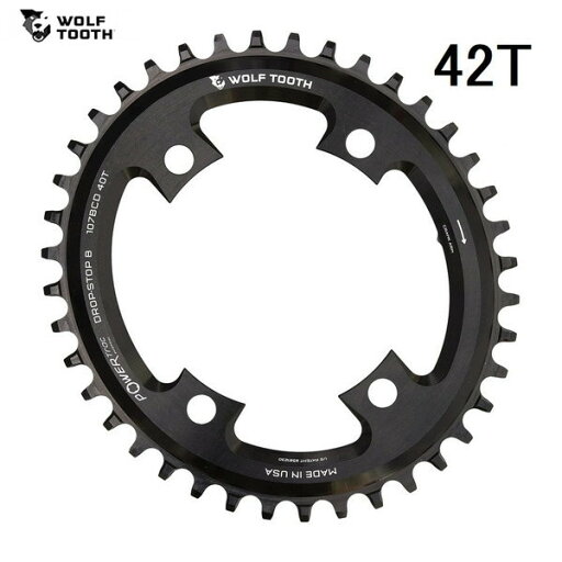 WolfTooth ウルフトゥース Elliptical 107 BCD Chainring for SRAM 42T チェーンリング WolfTooth ウルフトゥース Elliptical 107 BCD Chainring for SRAM 42T チェーンリング