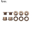 WolfTooth EtgD[X Set of five 6mm Chainring Bolts+Nuts Espresso `F[O{g