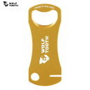 WolfTooth EtgD[X Bottle Opener With Rotor Truing Slot - Gold fBXN[^[CH