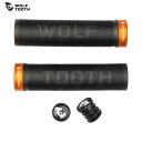 WolfTooth ウルフトゥース Echo Lock-On Grip Black Grip with Orange Collar グリップ