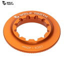 WolfTooth ウルフトゥース Centerlock Rotor Lockring-Internal Spline Orange ロックリング