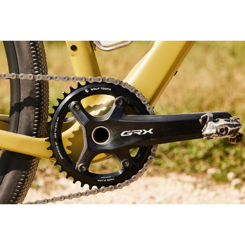 WolfTooth ウルフトゥース 110 BCD Asymmetric 4-Bolt Chainrings for GRX Cranks ...