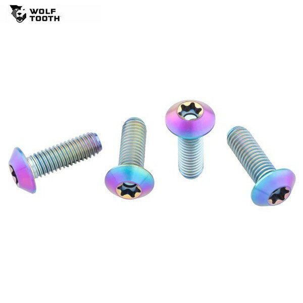 WolfTooth ウルフトゥース Ti Oil Slick Water bottle cage bolts low profile 4 pack ボルト