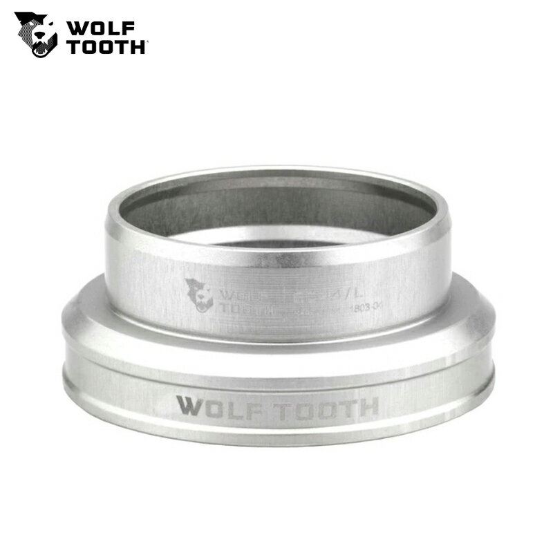 WolfTooth ウルフトゥース EC44/40 Premium Lower Headset Raw Silver ヘッドパーツ