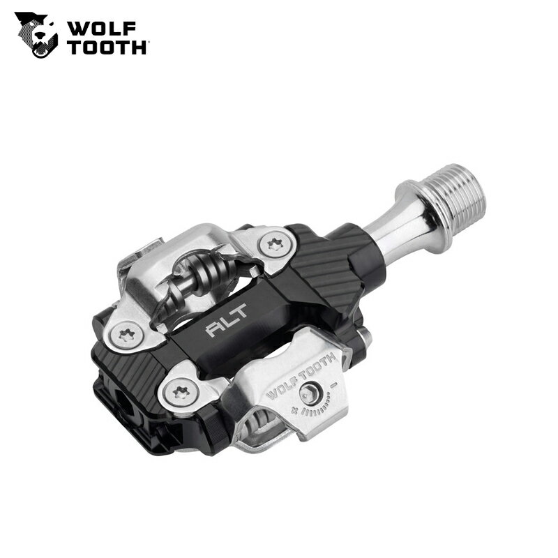 超美品WOLFTOOTHペダルsurlyグラベルBluelug crust Wolf Tooth（ウルフトゥース）DEL Gravel Clipless Pedal