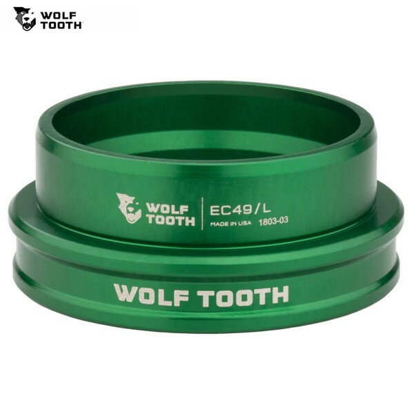 WolfTooth ウルフトゥース Wolf Tooth EC49/40 Lower Headset Green ヘッドパーツ