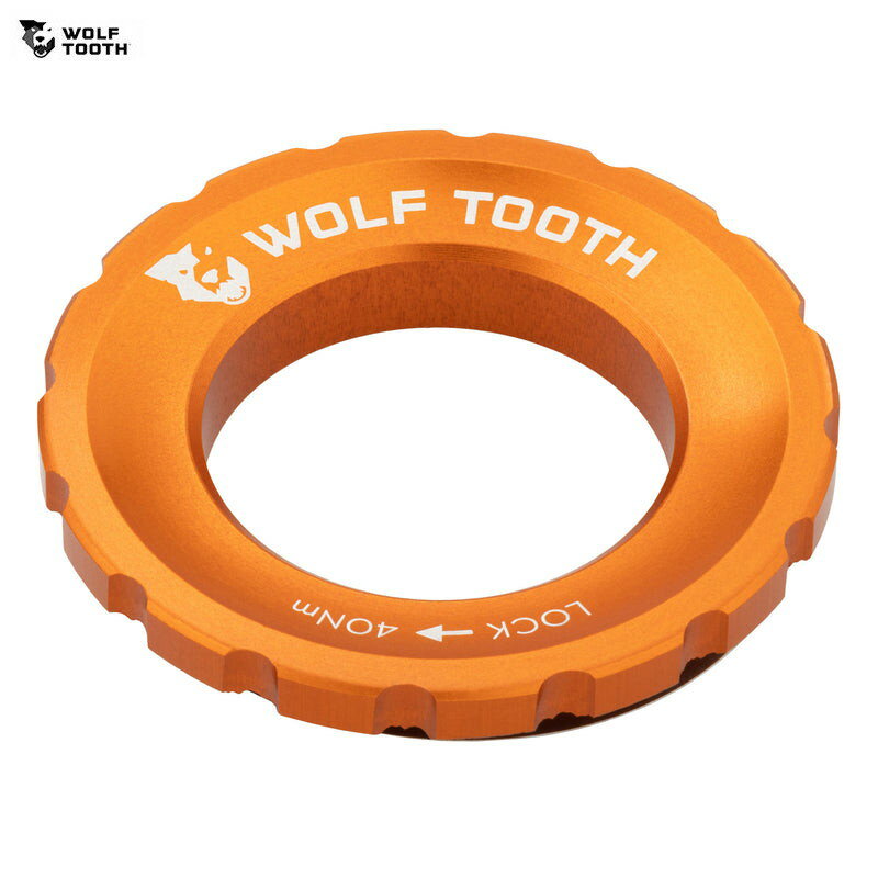 WolfTooth ウルフトゥース Wolf Tooth Centerlock Rotor Lockring センターロック ローター ロックリング Orange 1