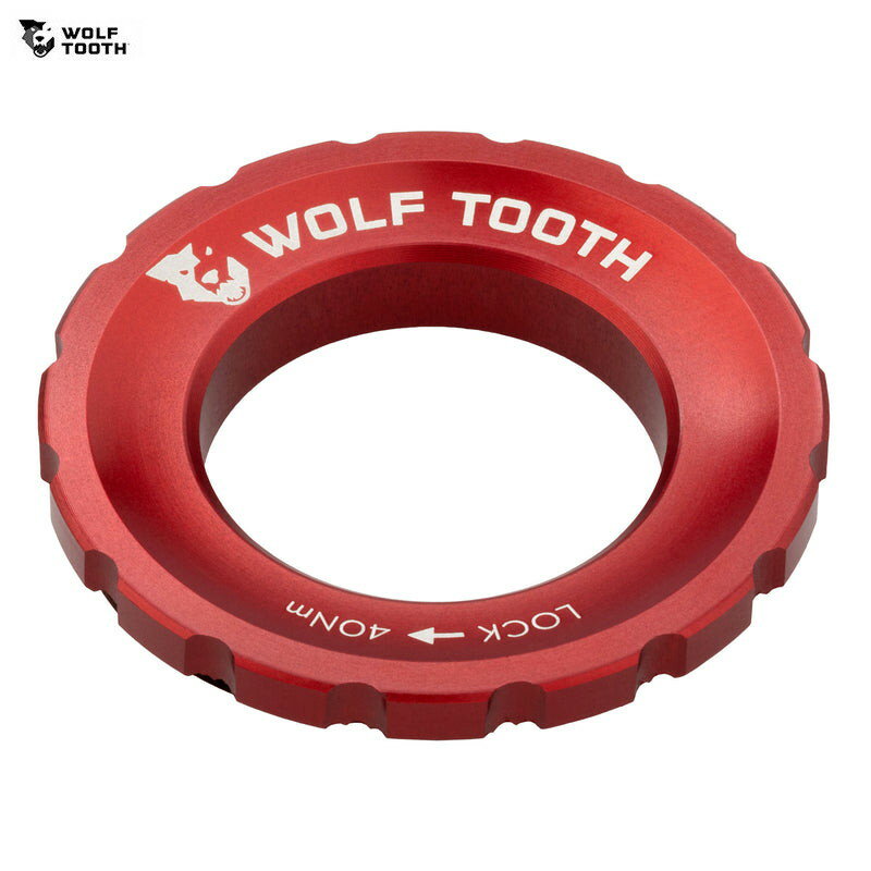 WolfTooth ウルフトゥース Wolf Tooth Centerlock Rotor Lockring センターロック ローター ロックリング Red