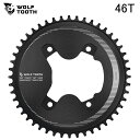 WolfTooth ウルフトゥース 110 BCD Asymmetric 4-Bolt Aero Chainrings for GRX Cranks Drop-...